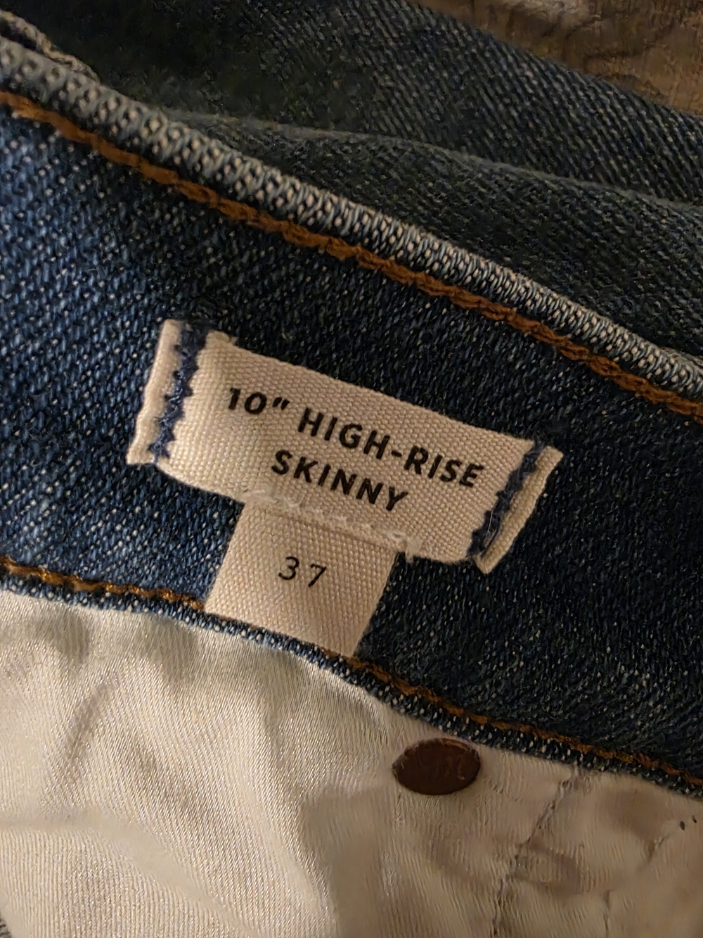 Madewell Medium Blue High-Rise Button-Fly Cropped Jeans - Picture 7 of 10